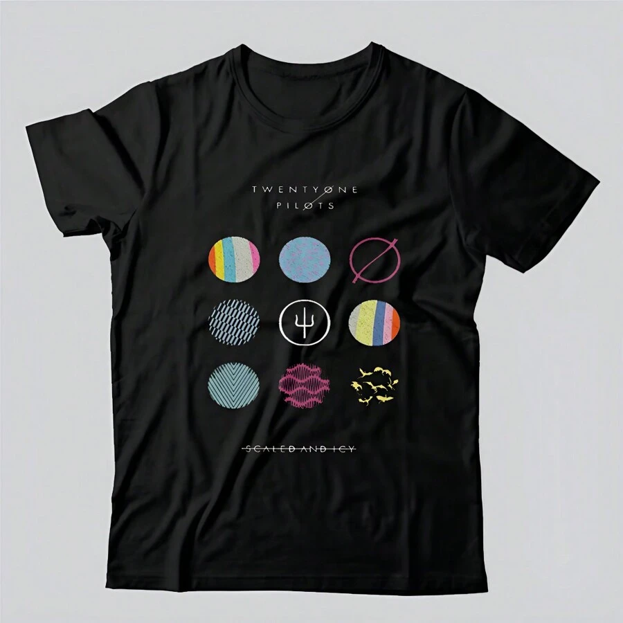 Twenty One I Love Rock Masks Pilots Black T-Shirt - màu đen - Xem 1
