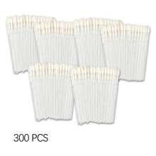 Waloshow 50-500件批发价大容量一次性唇刷睫毛刷便携式口红刷水晶杆天鹅绒唇彩刷眉刷清洁棒独立包装