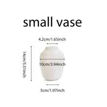 1 pieza Jarrón de flores pequeño de plástico, jarrón de flores minimalista moderno, soporte creativo para flores para mesa de comedor, sala de estar, balcón, estudio, oficina, exhibición, decoración del hogar, decoración de habitación, jarrón de vidrio