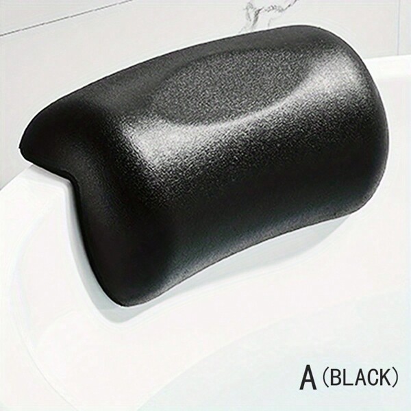 1pc 3D Mesh Spa Bathtub Headrest Pillow, With Suction Cups, Non-Slip Cushion Bath Tub Spa Pillow For Neck Back Household Bathroom