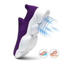 frysen Baskets à enfiler pour femmes baskets en mousse à mémoire de forme chaussures de sport chaussures à enfiler confortables taille 35-43