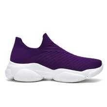 frysen Baskets à enfiler pour femmes baskets en mousse à mémoire de forme chaussures de sport chaussures à enfiler confortables taille 35-43