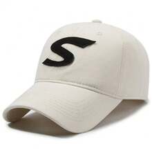 1 件男士刺绣可调节防晒优质棒球帽适合通勤和旅行四季 - A - 查看 3