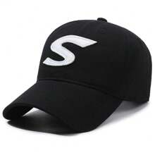 1 件男士刺绣可调节防晒优质棒球帽适合通勤和旅行四季 - A - 查看 7