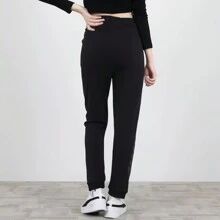 Puma Pantalones deportivos jogger de punto transpirables negros, con cintura elástica para entrenamiento al aire libre, correr y fitness