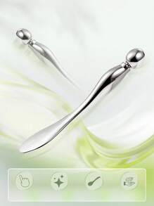 1pc/3pcs Metal Smooth Textured Eye Cream Spatula, Beauty Makeup Cosmetic Face Mask & Eye Cream Applicator
