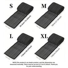 1 pieza Vendaje deportivo para muñeca, envoltorio de tobillo para gimnasio, manga de compresión para rodilla, banda elástica para pierna, pantorrilla, muslo, codo - Negro - Ver 7