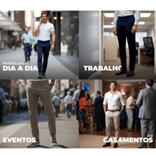 Men Pants - Màu xanh hải quân - Xem 3