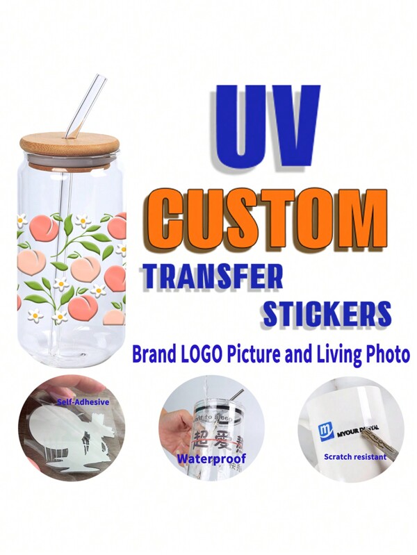 UV Transfer Stickers Custom Brand LOGO Picture Use For DIY Cup And Smooth Product Surface Self-Adhesive Decals Waterproof,Multi-Functional,Durable,Ornamental,Reusable,Exquisite,Stylish,High-Quality,Colorful,Modern,Custom,Personalized,Unique,Ideal Gifts For Him,Ideal Gifts For Her,Home Refresh