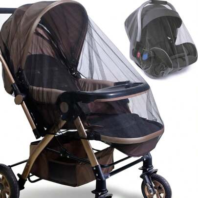 Baby Stroller Mosquito Net, Portable Baby Mosquito Net Suitable For Strollers, Cradles, Rocking Beds And Mini Cribs, Halloween And Christmas Gifts