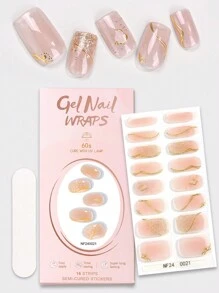 Beauty Sticker 16 tiras de gel semi-curadas para uñas, dorado con degradado simple de líneas rosas, duradero, moldeado rápido, envolturas completas para uñas para mujeres y niñas, viene con 1 lima de uñas para una manicura rápida para fiestas, citas y viajes, Pegatinas de uñas DIY pegatinas de uñas
pegatinas uñas
uñas pegatina
calcomanías para uñas decoración de uñas pegatinas de uñas pegatinas para uñas etiqueta engomada