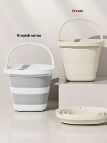 1 pieza, Cubo plegable, Cubo portátil, Cubo plegable para lavar el coche, Para la limpieza del hogar, Campamento al aire libre, Cubo portátil para pesca y viajes, Cubo para lavar el coche, Multiusos, Esencial para autocaravana, Ahorra espacio, Suministros de limpieza, Pequeña herramienta para el hogar