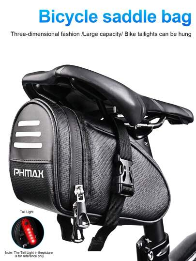 حقيبة خلفية للدراجة مقاومة للماء من PHMAX ، حقيبة دراجة ذات كفاف صلب، حقيبة متوافقة مع الدراجات الطرقية والجبلية ، ملحقات الدراجة ، حقيبة تخزين مقاومة للماء خلف المقعد