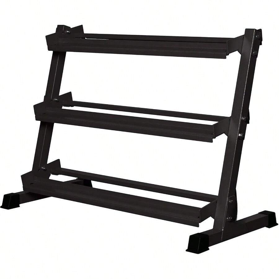 Dumbbell Rack - 3-Tier Dumbbell Rack Perfect For 5-50 Dumbbell Set ...