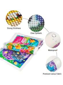 2pcs Blind Box Diamond Painting Mystery Box Rhinestone Picture 5D DIY Diamond Embroidery Mosaic Cross Stitch Handmade Gifts,Pattern Random Diamond Painting,Comes With A Set Of Tools