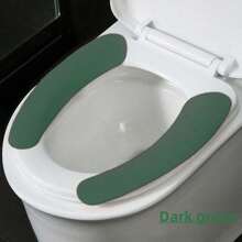 2pcs/Set, All-Season Universal Toilet Seat Covers, Toilet Seat Cushion Stickers, Toilet Lid Cover, Adhesive Toilet Bowl Cover Bathroom Decor Fall Decor - Multicolor - View 10