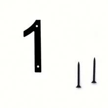 1 Stück modernes Haus Nummerntafel, künstlerisches Metall Haus Nummer Adressschild, Briefkasten Garten Outdoor Adress-Ziffern, einfach zu installieren, benötigt keinen Strom, geeignet für Haustür, Outdoor, Hotel, Haus Adress-Dekoration