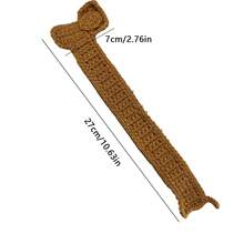 1PC Dachshund Bookmark Handcrocheted Cute Dog Bookmark
