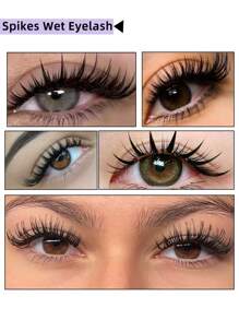 12 Reihen nasse Anime-Stil Manga Wimpernverlängerungen 0,07/0,05 D Curl 8-15mm nasser Look Wimpern A-Form Cosplay Manga Spitzen weiche Wimpern Nerz flauschig Einzelne Russische Volumen Natürliche Vorbereitete Volumen Fächer Falsche Wimpern Zubehör Cilios für Profis
