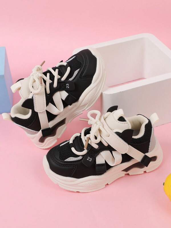 1 Pair Kids/Toddlers Unisex Mesh Breathable Soft Bottom Anti-Slip Sports Shoes, Infant Babies Walking Shoes, Versatile & Fashionable Outdoor Casual Running Shoes, Suitable For Spring, Summer, Autumn, Winter