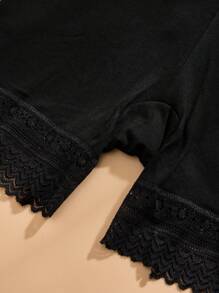 2件套女士轻便裤女士紧身裤女士裤子蕾丝短裤可爱白色内裤基本款轻便婚礼女士内衣黑色内衣 - 彩色 - 查看 4