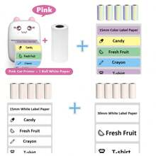 Label Maker - Portable Thermal Label Printer, Wireless Label Maker Machine Mini Sticker Printer With Rolls Thermal Label Paper, Mini Sticker Printer With Multiple Templates For Phone