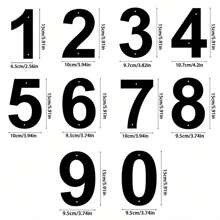 1 Stück modernes Haus Nummerntafel, künstlerisches Metall Haus Nummer Adressschild, Briefkasten Garten Outdoor Adress-Ziffern, einfach zu installieren, benötigt keinen Strom, geeignet für Haustür, Outdoor, Hotel, Haus Adress-Dekoration