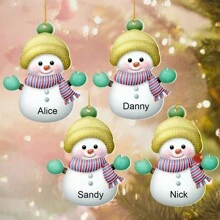 1 Pc Personalized Christmas Ornaments, Custom Christmas Decorations With Name, Christmas Tree Decorations, Christmas Ornaments Set, Christmas Decorations Indoor, Christmas Decorations For Tree, Cute Christmas Decor For Family, Personalized Christmas Gifts.Personalized Gifts For Women, Men, Mother, Father, Multi-Functional, Adjustable, Waterproof, Anti-Mold - Multicolor - View 23