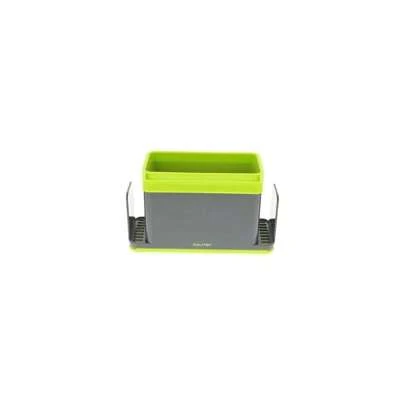 Calitek Sink Caddy Washing Up Organiser With Removable Drip Tray Green,Kitchen Hygiene Accessories, Christmas Kitchen Upgrade With Cozy Fall& Winter Styles