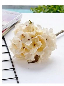 1PC/3PCS/5PCS Artificial Hydrangea Flowers Silk Bouquets Fake Plants For Spring Wedding Vase For Home Dining Room Bedroom Decorations, Mother's Day Valentine's Day Festival Birthday Party Accessories, Outdoor Garden Decorations Autumn Gifts Graduation