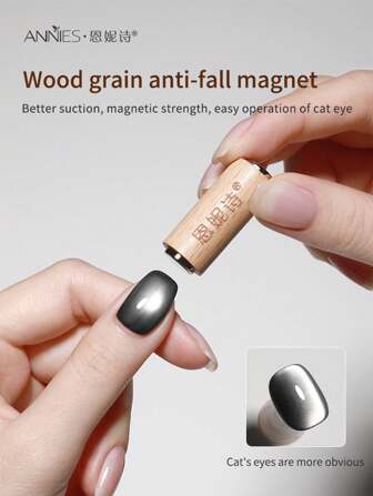 annies Nuevo soporte magnético para esmalte de uñas y gel con textura de madera y imán fuerte para herramientas de arte de uñas de ojo de gato, suministros de uñas, herramientas de uñas, herramientas de arte de uñas, de vuelta a la escuela, uñas, herramientas de uñas para uñas postizas