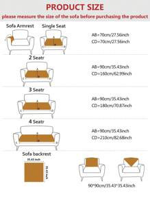 1 件豪华雪尼尔沙发套，四季宠物友好型沙发保护套，高端质感 - 黑與白 - 查看 3
