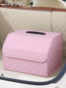 1pc Car Trunk Storage Box Leather Folding Car Storage Box Car Universal Storage And Miscellaneous Sorting Box - one-size - View 19