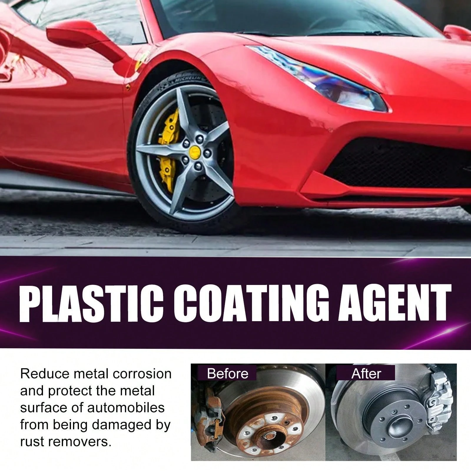 Spray Multifunzionale Per Rimuovere La Ruggine In Metallo, Spray Per La Rimozione Della Ruggine Dell'auto, Rimozione Della Polvere Di Ferro, Inibitore Della Ruggine Per Auto, Spray Per La Pulizia - 9