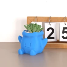 1 pieza Maceta de planta suculenta con estilo minimalista y cara sonriente, diseño creativo con orificio de drenaje, artesanía de decoración del hogar y jardín, ideal como regalo, decoración del hogar, jarrón, decoración de habitación, jarrón de flores, jarrón de vidrio