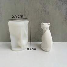 Cat Candle Molds - Art And Home Decor, Plaster And Epoxy Resin Casting Supplies, Candle Silicone Molds - White - View 10
