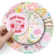 Set de 50 pegatinas con frases inspiradoras, surtido de pegatinas decorativas como regalo