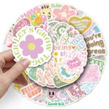 Set de 50 pegatinas con frases inspiradoras, surtido de pegatinas decorativas como regalo