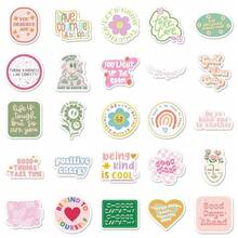 Set de 50 pegatinas con frases inspiradoras, surtido de pegatinas decorativas como regalo