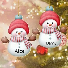 1 Pc Personalized Christmas Ornaments, Custom Christmas Decorations With Name, Christmas Tree Decorations, Christmas Ornaments Set, Christmas Decorations Indoor, Christmas Decorations For Tree, Cute Christmas Decor For Family, Personalized Christmas Gifts.Personalized Gifts For Women, Men, Mother, Father, Multi-Functional, Adjustable, Waterproof, Anti-Mold - Multicolor - View 41