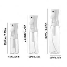 Continuous Mist Spray Bottle, High Pressure Portable Plastic Watering Sprayer For Hair Care Moisturizing, Flower Watering