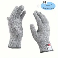 1/3 Paia di guanti resistenti ai tagli di alta qualità, protezione di livello 5, guanti da cucina, lavabili in lavatrice, comodi e flessibili, leggeri, adatti per entrambe le mani. Guanti resistenti ai tagli, adatti per la manipolazione del vetro, anti-graffio, adatti per cucina, taglio, giardinaggio, intaglio del legno, pulizia, assemblaggio e manutenzione. I guanti resistenti ai tagli proteggono la pelle sottile dai graffi