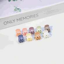 Juego de 10 pinzas de pelo pequeñas y sencillas de color negro y coloridas para uso diario, accesorios de pelo versátiles para fiestas, trenzas, ganchos de pelo, pinzas de pelo, pinzas de presión para el cabello