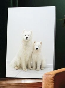 1pc Customized Photo Wall Art Canvas Painting, With Or Without DIY Wooden Frame, Personalized Canvas Art, Wall Decor, Valentine's Day Gift, Art Wall Painting, Souvenir, Bathroom, Bedroom, Office, Living Room, Home Decor, Modern Style, Family Photos, Unique Ideal Gift For Him/Her, Birthday Graduation Gift, Multi-Functional, Durable, Mildew-Proof, Decorative, Reusable, Exquisite, Fashionable, High Quality, Vibrant Colors - Style 1 - View 6