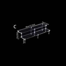 1 Set Multi-Functional Acrylic Cosmetic Display Rack, Modern Minimalist Transparent Showcase For Items, Suitable For Bedroom, Living Room, Kitchen,For Holiday Beach, Bathroom Collection, Bedroom Collection, Large Capacity