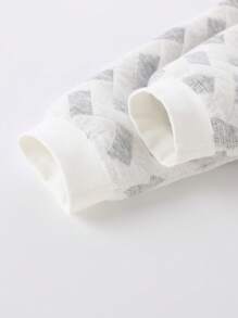 四季保暖婴儿睡袋，无骨设计，适合空调房使用，长袖连体衣 - 灰色 - 查看 7