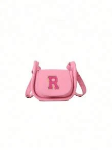 A Mini Casual, Versatile And Simple Solid Color Diy Pu Material Diagonal Shoulder Bag With 26 A-Z Letters. You Can Think Of It As A Lipstick Coin Purse That Be Worn On One Or Cross-Body. Suitable For Teen To Use When School, Traveling Shopping. Christmas, Thanksgiving, Valentine's Day, Friday Gifts. The Best Gift. - Multicolor - View 32