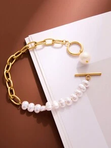 1 mặt dây chuyền hạt thép không gỉ, vòng tay xích khóa OT, đa năng cho phụ nữ đeo hàng ngày, tiệc tùng, phụ kiện trang sức chống thấm nước, quà tặng ngày lễ tình nhân, giao hàng đến Hoa Kỳ mà không có hộp quà, mẹ, mẹ, ngày của mẹ, quà tặng - Nhiều màu - Xem 2
