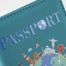 Cartoon Map Design Multi-Function Passport Cover, Ticket Holder - Multicolor - View 5