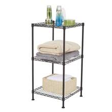14" L*14" W*28" H Wire Shelving Unit Metal Shelf With 3-Tier Steel Wire Shelving Tower (Black) - màu đen - Xem 6